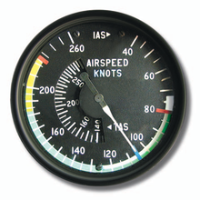 Which airspeed would a pilot be unable to identify by the color coding of an airspeed indicator?